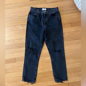 Agolde Black Jeans w/ small rip